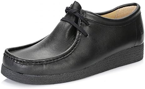 Tower Black Napa Leather Wallabee Shoes-UK 8