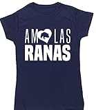 HippoWarehouse AMO LAS RANAS camiseta manga corta ajustada para mujer