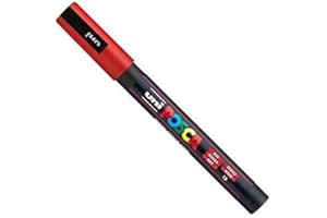 Posca PC-3m por Uni-Ball - Línea Completa Of 40 Colores Disponibles - Rojo