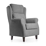Sillon de patas con respaldo acolchado en las zonas cervical, lumbar y asiento