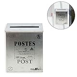 buzon de sugerencias ventajas y desventajas Materiales de alta calidad: el Retro Metal Mailbox está hecho de acero con un revestimiento de superficie que es resistente a la corrosión, el óxido y el clima.