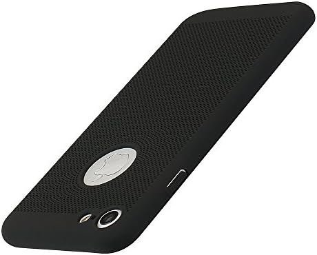 Ausche iPhone 8 Case iPhone 7 Case Protective Cover Heat Dissipation Hollow Design Ultra-Thin Ultra-Light Anti-Fingerprint(4.7inch Black)
