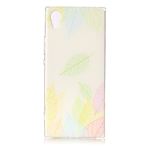 Sony Xperia XA1 Hülle [Kratzfeste, Scratch-Resistant], Cozy Hut [Liquid Crystal] Ultra Dünn [Crystal Clear] Sehr Leicht / Perfekte Passform / Durchsichtiges Soft-Case Schutzhülle für Sony Xperia XA1 - Baumblatt