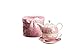 Produktbild London Boutique Teekannen für eine Tasse Retro-Porzellan-Teekanne, viktorianisches Blumenmuster Geschenkbox (Rose)