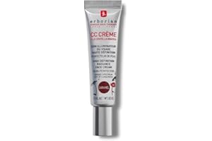 Erborian CC Cream - Leichte Getönte Gesichtscreme mit Centella Asiatica - Strahlender Teint & Feuchtigkeit - LSF 25 - Koreanische Pflege - Karamell - 15 ml