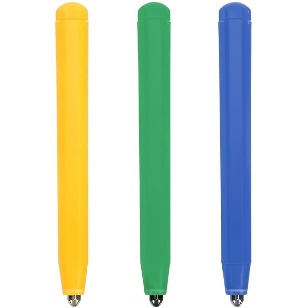 12 Stylos Magnétiques Pour Ardoise Dessin Enfant - Avec Crochet - Stimule Créativité