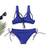SUCES Bikini Damen Set schwarz Badebekleidung Damen bauchweg Beachwear Damen 44 Frauen Bandage Bikini Set Push Up Brasilianische Badebekleidung Beachwear Badeanzug Strand Schwimmanzug