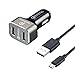 Produktbild Quick Charge 3.0 KFZ Ladegerät, POWERocker 36W QC3.0 Aluminum USB Auto Ladegerät für iPhone iPad, Galaxy S7/S6/Edge, Note 4/5, Nexus 6, LG V10, HTC 10, with 3.3FT Micro USB Kabel