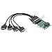 Produktbild IO Crest SI-MPE15050 Mini PCI-E Serielle Karte (2 / 4 Ports, RS422/485) Grün PCIe x1