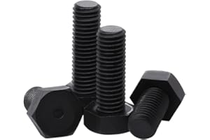 CONPHERON Tornillos Hexagonal de Nailon Perno Tornillos de Plástico Negro M6*20 mm,30 pcs
