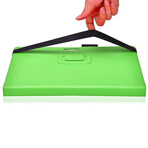 Tasche für Microsoft Surface 3 mit praktischer Stand Funktion aus robustem Kunstleder kombiniert Schutz und Design für Ihr Microsoft Surface 3 Hülle Cover Case Grün von UC Express® - 7