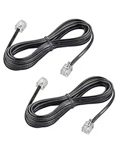 Linketel 2C - 5 Meter RJ11 Telephone Modem Line Cable (Pack of 2)