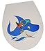 Produktbild Unbekannt Aufkleber - für Toilettendeckel / Klodeckel -  Hai mit Taucherbrille / Chlorbrille  - WC Toilettensitzaufkleber / Sticker Bad - Sitz - Badezimmer - Tier - Folie Toilettensitz Klo - Fische