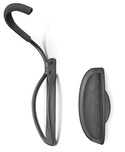 Delta di Leonardo da Vinci Single Bike Storage Rack/Gancio con Pneumatici, Colore: Nero