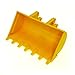 Produktbild 1 x Lego Technic Bagger Schaufel gelb 8 x 10 Digger Bucket Radlader 8453 2951