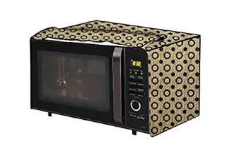 The Furnishing Tree Microwave Oven Cover for Borosil Prima 25 Liter 1500 Watt Convection Oven Toaster Griller (OTG) Geometric Pattern Yellow