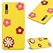 Produktbild CESTOR Silikon Hülle für Huawei P20 Pro,Mode Niedlich 3D Rote Blume Muster Ultra Slim Weich Flexibel Soft Gel TPU Silikon Hülle für Huawei P20 Pro,Anti-Kratzer Relief Gummi Bumper Rückseite HandyHülle für Huawei P20 Pro + 1 x Metall Finger Ständer