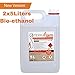 Produktbild Versand 24HORAS 2 Trinkflaschen x 5 Liter Bioethanol für Lampen und Kamine, Farbe Transparent Verbrennung von hoher Qualität, kein Rauch keine Gerüche