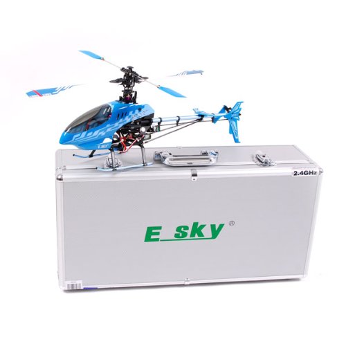 Preisvergleich Produktbild Esky – 1030026 – Fahrzeug Miniatur Radio Zubehör, Positionslichter – Experimentiert nicht kollektiven – Honeybee King 3 – 2,4 GHz – Überseekoffer Aluminium – Blau