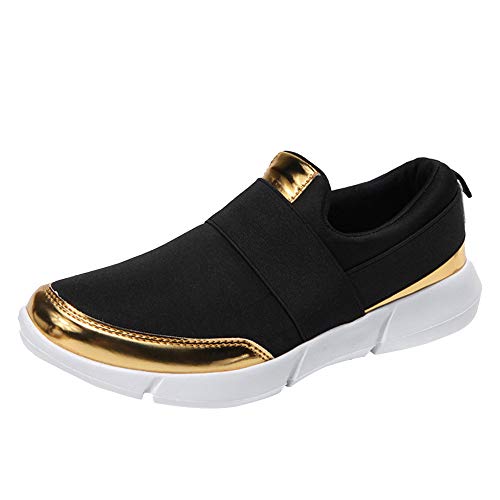 Femmes Maille Mocassins Occasionnels Chaussures Plates Confortable Respirantes Sport Chaussures de Course Souples Chaussures de Gym BaZhaHei