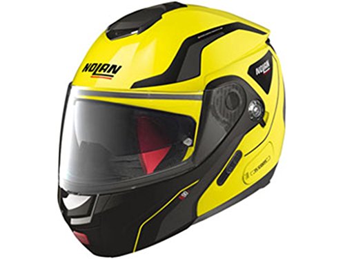 Casco modular Nolan N90 – 2 Straton N-Com 018 giallo-nero-grigio