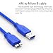 Produktbild nouler Juler USB 3.0 A auf Micro B Line für WD Seagate Samsung Externe Festplatte 1 Meter