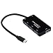 Produktbild Prevently 4 Port USB 3.0 Hub Super Speed Verteiler 5Gbs,Type-C/USB Portable Compact für PC Laptop Notebook Desktop USB 3.0 Hub