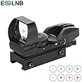 ESSLNB Red Dot Sights 5 Brightness Settings Rifle Scope with 20mm/22mm Weaver/Picatinny Rail Mount and Cover for Hunting