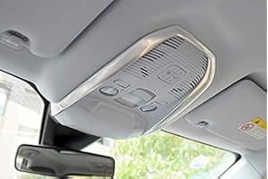 HIGH FLYING pour PG 3008 GT II 2017-2022 Intérieur Avant Toit dôme Lampe de Lecture Coque Trim Acier Inoxydable Accessoire Auto