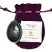 Produktbild Genuine Nephrite Jade Egg, Undrilled, For Kegels To Train Pelvic Floor Muscles and for Crystal Healing In Meditation, By Piolar Jade (Large (50 x 35mm))
