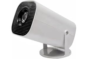 OBEST Mini Video Projecteur 4K 1080P WiFi 6 BT 5.2,Retroprojecteur Portable180° Rotation avec Support De Pied Large,130 Pouce Écran Correction Trapézoïdale Compatible avec Ordinateur Portable,PC,Smartphone