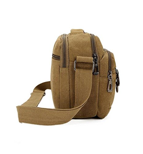 Mann-Segeltuchbeutel-Schulterbeutel-Diagonalpaket Multifunktionale Im Freienfreizeitbeutel Brown1