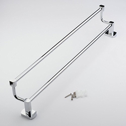 Hiendure® 60cm Messing Wandhalterung Bad Handtuch Regal Handtuchhalter, verchromt - 4
