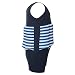Highdas Kid's Free Learning to Swim Float Suit Adjustable Sun Protection UV Swimsuit for Baby Boys, Navy 1-2 years