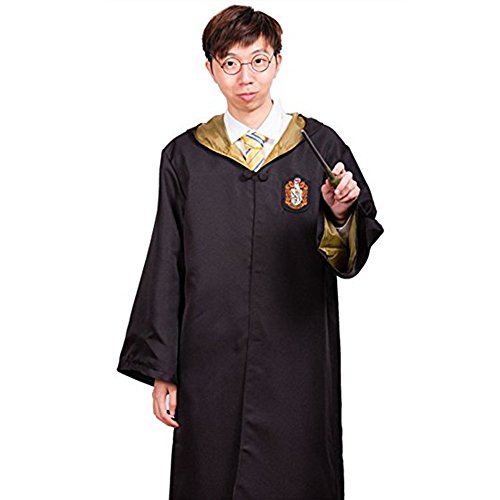 Book's Cover ofHarry Potter Hufflepuff School Fancy Robe Cloak Costume And Tie Size L