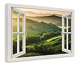 Hochwertige Leinwand auf echten Holzkeilrahmen bereits fertig aufgezogen, keine billigen Pressspanrahmen oder Vlies-Leinwände