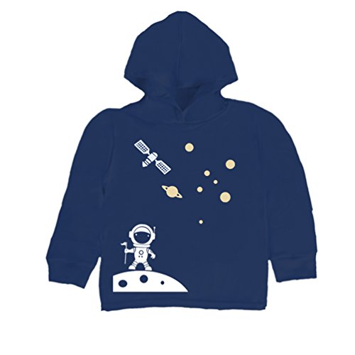 Inda-Bayi Baby-Toddler-Kids Cotton Hoodie T-Shirt - man on the moon