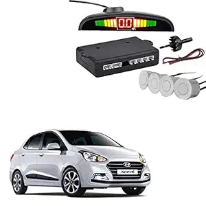 SYKIT Car Reverse Parking Sensors Assistant WHITE Color for Hyundai Xcent