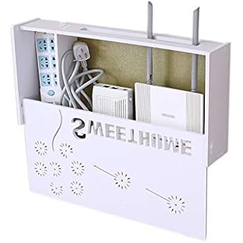 Aufbewahrungsbox Router Wireless WiFi Rack, Patch Panel Netzkabel Set
