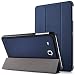 Produktbild Samsung Galaxy Tab E 9.6 Schlank hülle,Mama Mouth Ultra Schlank Superleicht Ständer PU Leder Smart Shell hülle mit Standfunktion für 9.6" Samsung Galaxy Tab E 9.6 T560 T561 Android Tablet-PC,Blau