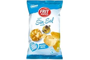 PATATAS FRIT RAVICH CHIPS SIN SAL 125 G (PAQUETE DE 12 UNIDADES)