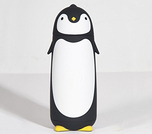 280 ml Edelstahl Pinguin Tasse Thermos Fläschchen Bodenstaubsauber Fläschchen schwarz - 4