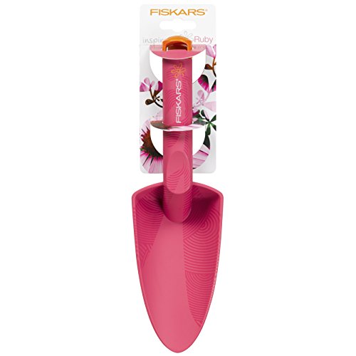 Fiskars Blumenkelle, Länge 29 cm, Glasfaserverstärkter Kunststoff, Pink/Orange, Inspiration, Ruby, 1003665 - 3