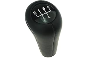 DO!LED DoLED, black leather gearshift knob with 5 gears as “plug and play” part