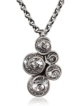 Konplott Damen-Kette mit Anhänger Classic Twist Messing Glas 38 cm - 545054330