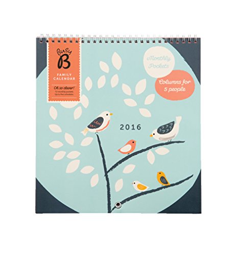 Busy B 2016 Family Calendar - Birds Design