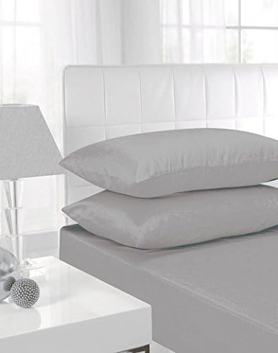 NI Luxury Bedding Non Iron Extra Deep Fitted Bed Sheets 40CM Single, Double, King, Super King Size