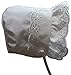 N'ice Caps Baby Girl Closed Back Bonnet with Piping (12-18months)