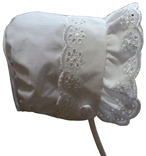 N'ice Caps Baby Girl Closed Back Bonnet with Piping (12-18months)