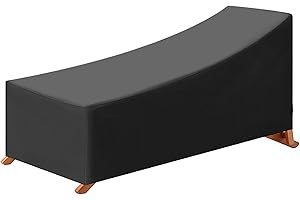 ‎BINDOKUN Bindokun Abdeckung Gartenliege, Wasserdicht Gartenliege Abdeckung, UV-Beständiges Schonbezug für Gartenliege, 420D Oxford Schutzhülle Gartenliege für Sonnenliege Liegestuhl Deckchair 210x75x40/80cm